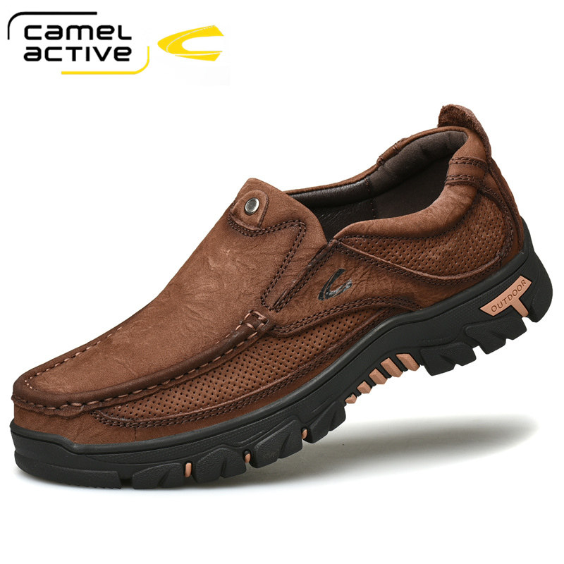 德国骆驼动感男鞋秋季新款透气男士真皮皮鞋大码一脚蹬休闲鞋子男,流行男鞋,单鞋,淘宝优惠券,粉丝福利购,淘宝优惠卷