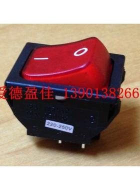 电子开关台湾新进SCI船型开关 4脚带灯红色220V翘板开关R13-87