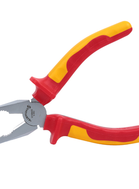 钢盾老虎钳7寸斜嘴钳7寸尖嘴钳8寸双色柄绝缘钳套装3件套046001
