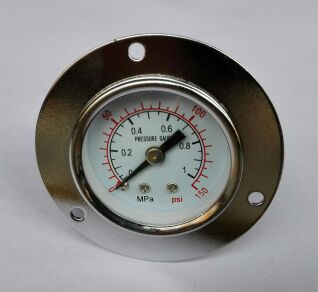 轴向带边压力表壳直径内