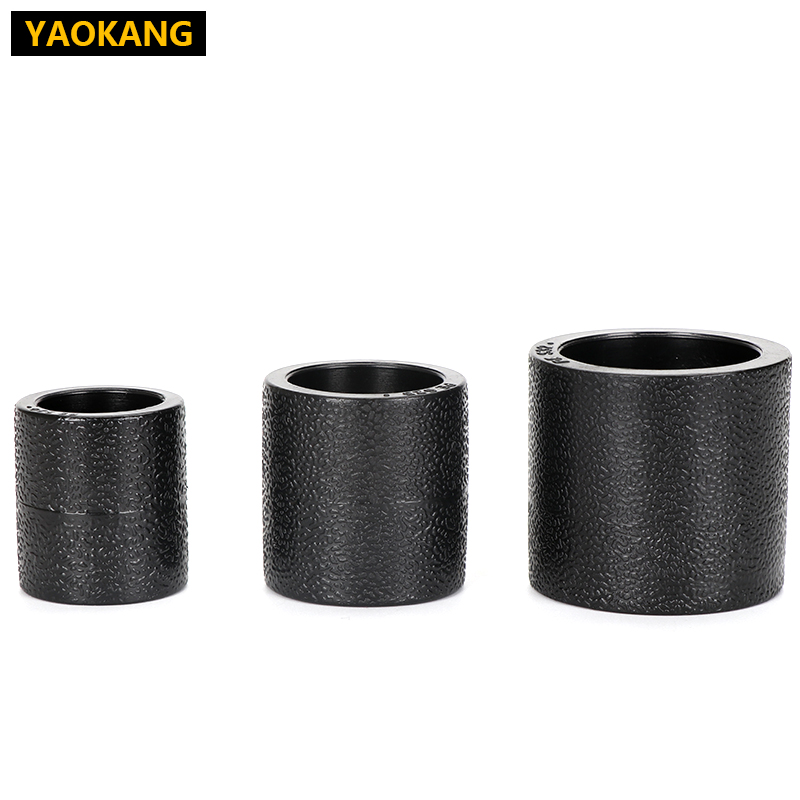 PE管件PE直接202532管箍承插对接热熔管件黑色新料室外供水管接头