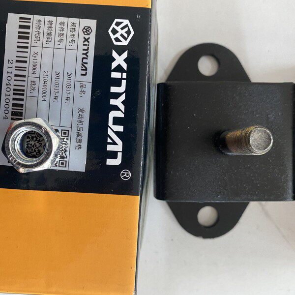 新源65/75挖掘机发动机前后支架机脚垫 变速箱分动箱胶垫原厂机脚