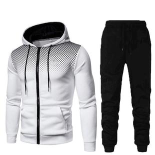 Jacket Men Pants zip set hoodies Jackets 2pcs tracksuit
