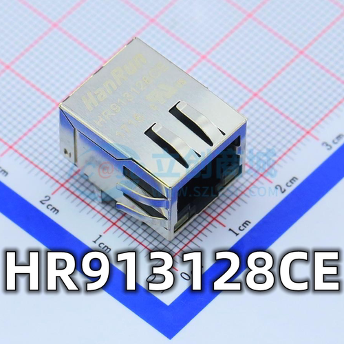 全新原装 HR913128CE RJ45 带灯以太网网口连接器 现货供应