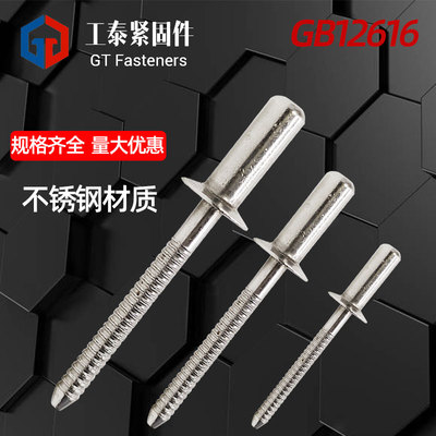 封闭式沉头抽芯铆钉不锈