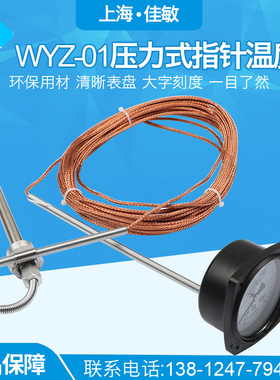 上海佳敏WYZ-01型压力式指示温度计Y60船用遥测水温表TKΠ-60/3M2