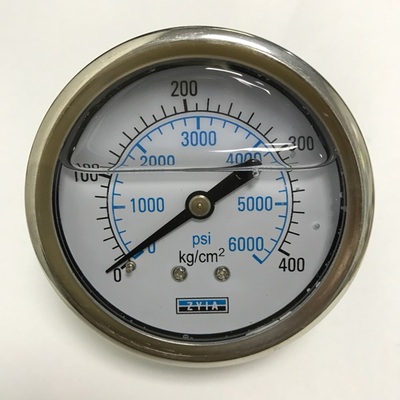 轴向耐震压力表  400kg/cm2 6000psi 40mpa 直径61-68mm zg1/4牙