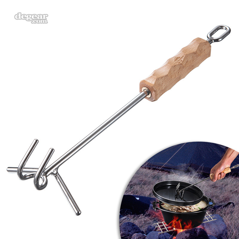 不锈钢双钩起子铸铁锅盖