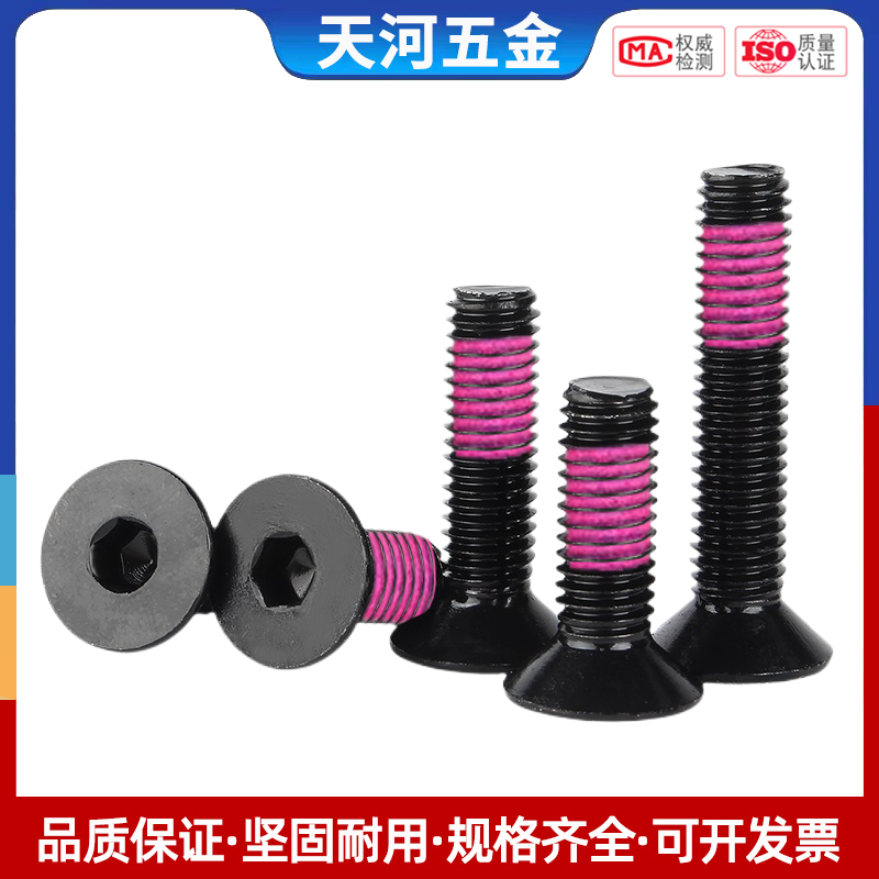 级黑色沉头内六角涂粉化