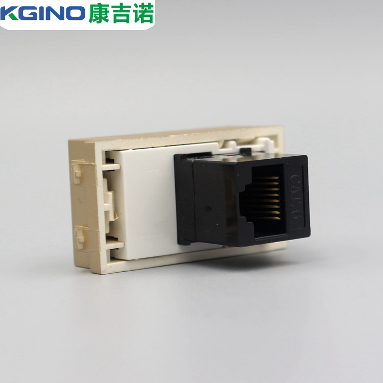 香槟色型网络宽带直通头