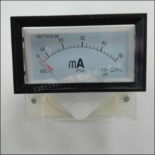 85L17 2MA 3MA5MA10MA 30MA 50MA 100MA交流电流表 交流毫安电流