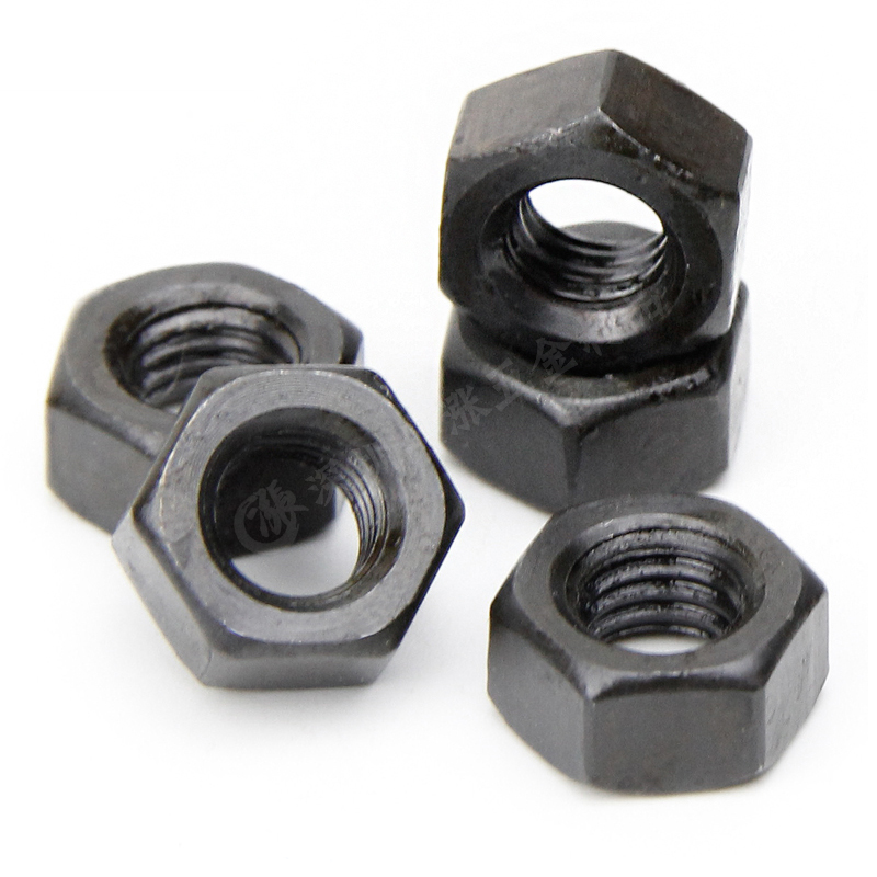 级黑色高强度六角螺母标