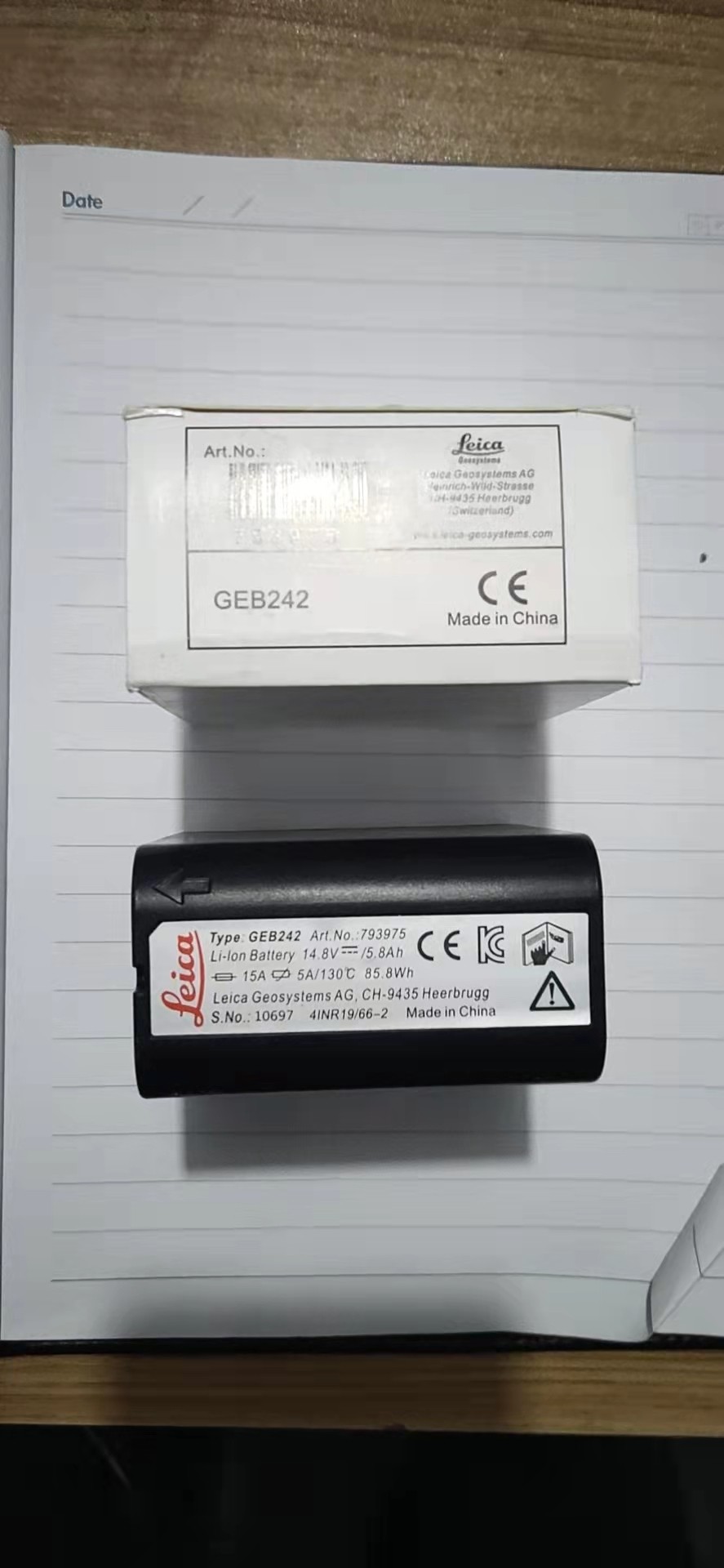 徕卡GEB242/GEB241全站仪电池LEICA徕卡TS30TM30TS50TS60 电池
