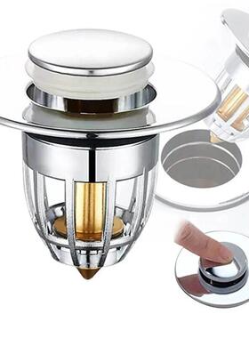 Bathroom Sink Plug Stopper Wash Basin Core Bounce Up Drain F