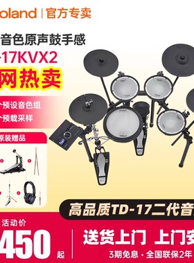 罗兰电子鼓17KV2初学者家用演奏架子鼓TD313/316专业演出考级电鼓