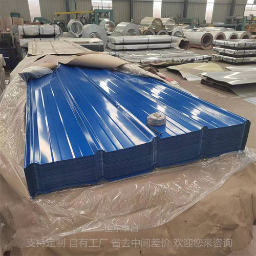 0.75镀铝锌现货供应镀铝锌彩涂板压型钢板彩钢卷屋面彩铝瓦彩钢瓦