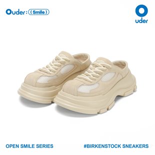 小个子防滑半拖鞋 Ouder 德训休闲鞋 女厚底增高一脚蹬大头鞋 勃肯鞋