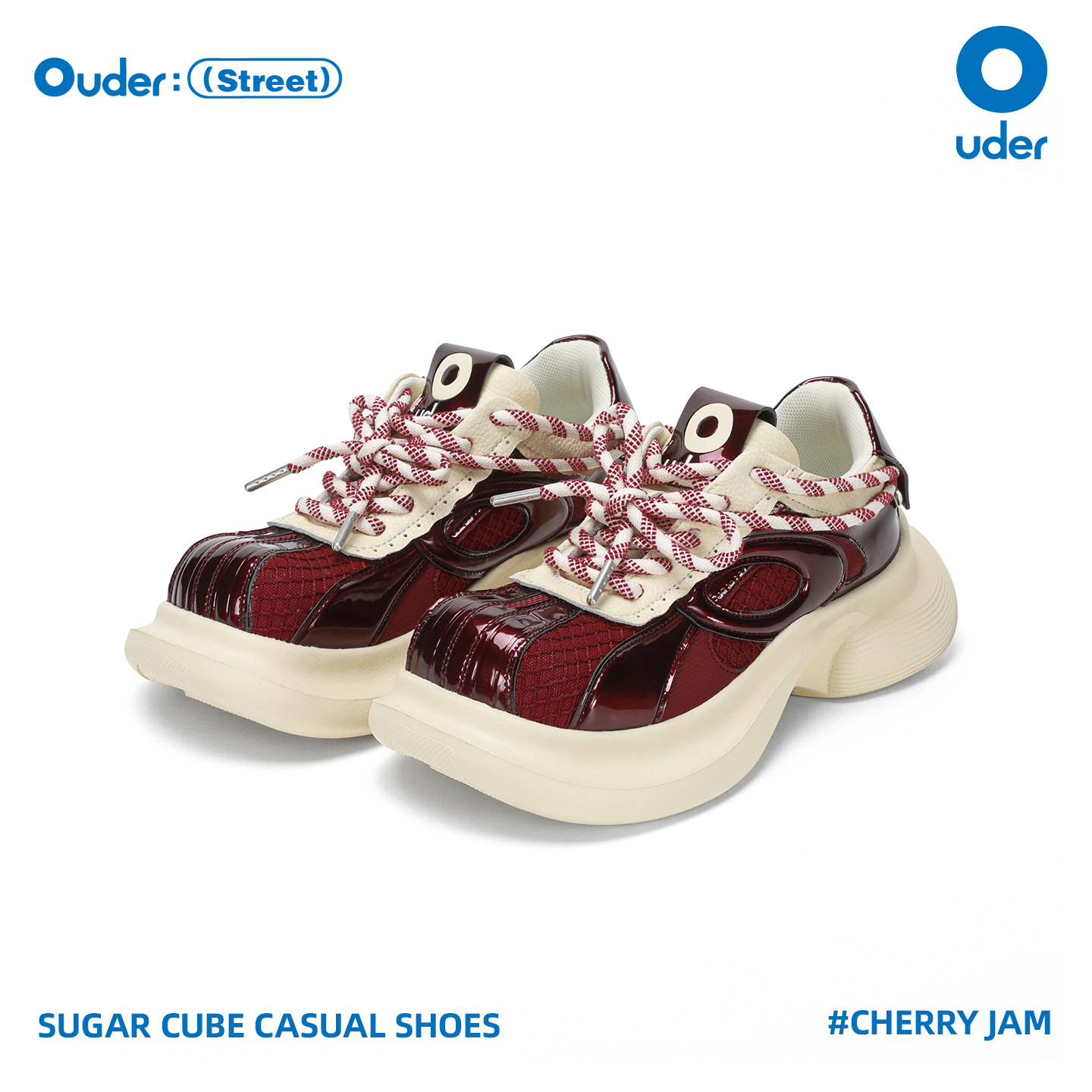 Ouder老爹鞋女厚底增高休闲鞋