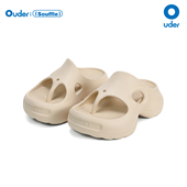 Ouder 外穿沙滩防滑凉拖厚底增高夹脚拖鞋 开口笑人字拖女夏季 新款