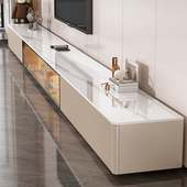 岩板电视柜落地客厅家用小户型现代简约高级感轻奢茶几电视柜组合