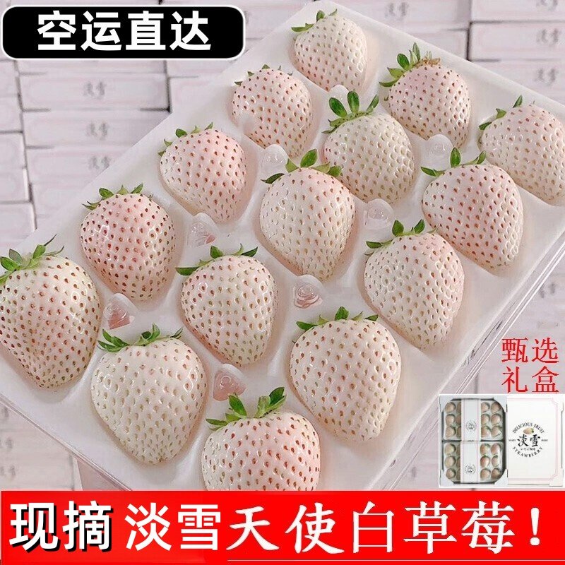 【顺丰空运】淡雪白草莓奶油新鲜水果礼盒节日生日礼物高端非丹东,水产肉类/新鲜蔬果/熟食,草莓,淘宝优惠券,粉丝福利购,淘宝优惠卷