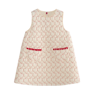 UCNOO与虫儿童背心连衣裙25春秋新款女童冬装绗棉A版连衣裙子洋气