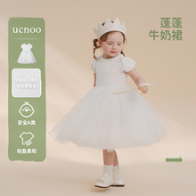 UCNOO与虫女童连衣裙25夏季新款网纱蓬蓬裙宝宝生日裙洋气礼服裙