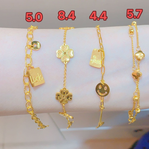 足金999 5G工艺小红书同款网红手链手串按实时价出