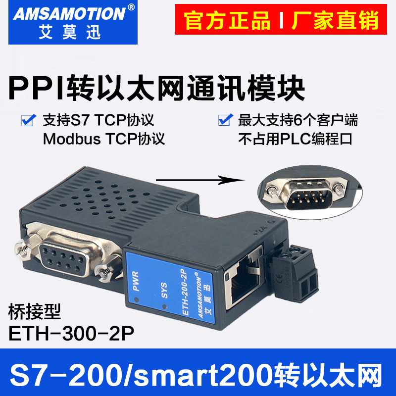 艾莫迅ETH-200-2P以太网通讯模块