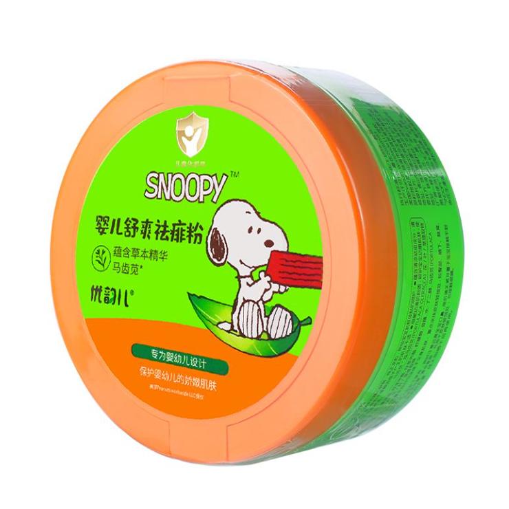 史努比优韵儿婴儿舒爽祛痱粉140g140g干爽痱子粉史努比玉米粉