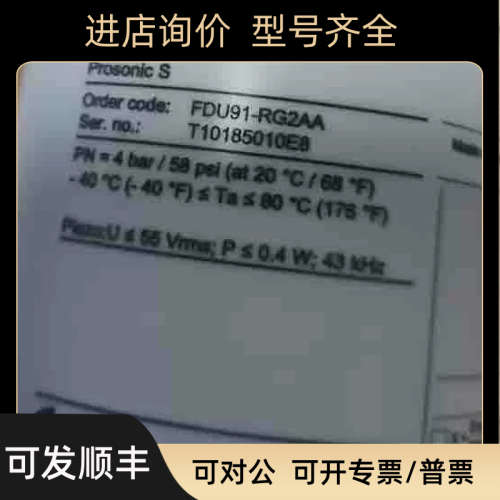 议价E+H分体式液位探头FDU91-RG2AA液位传感器FDU91-RG2AA