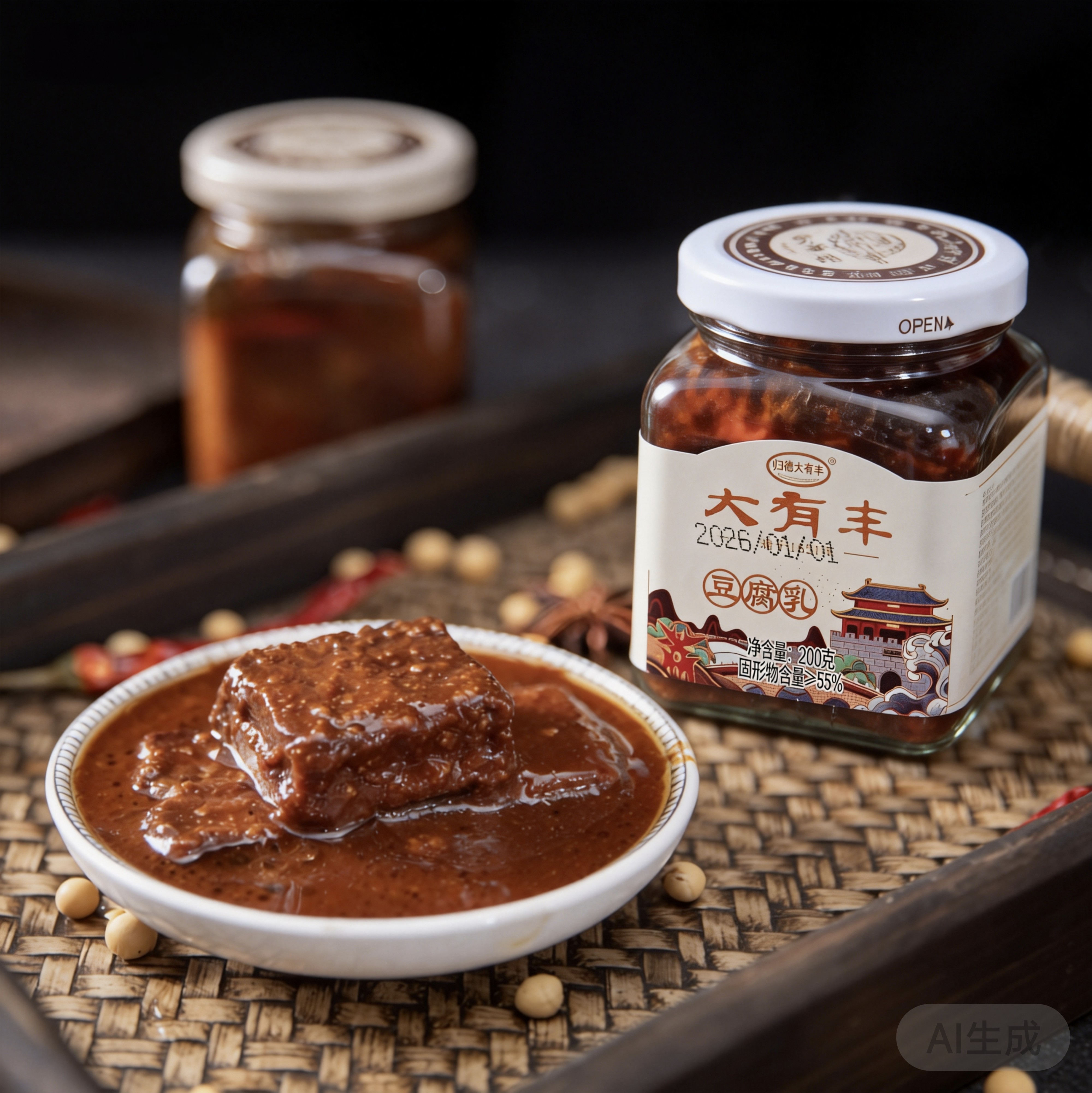 归德大有丰豆腐乳中华老字号下饭传统老工艺自然发酵瓶装豆腐乳