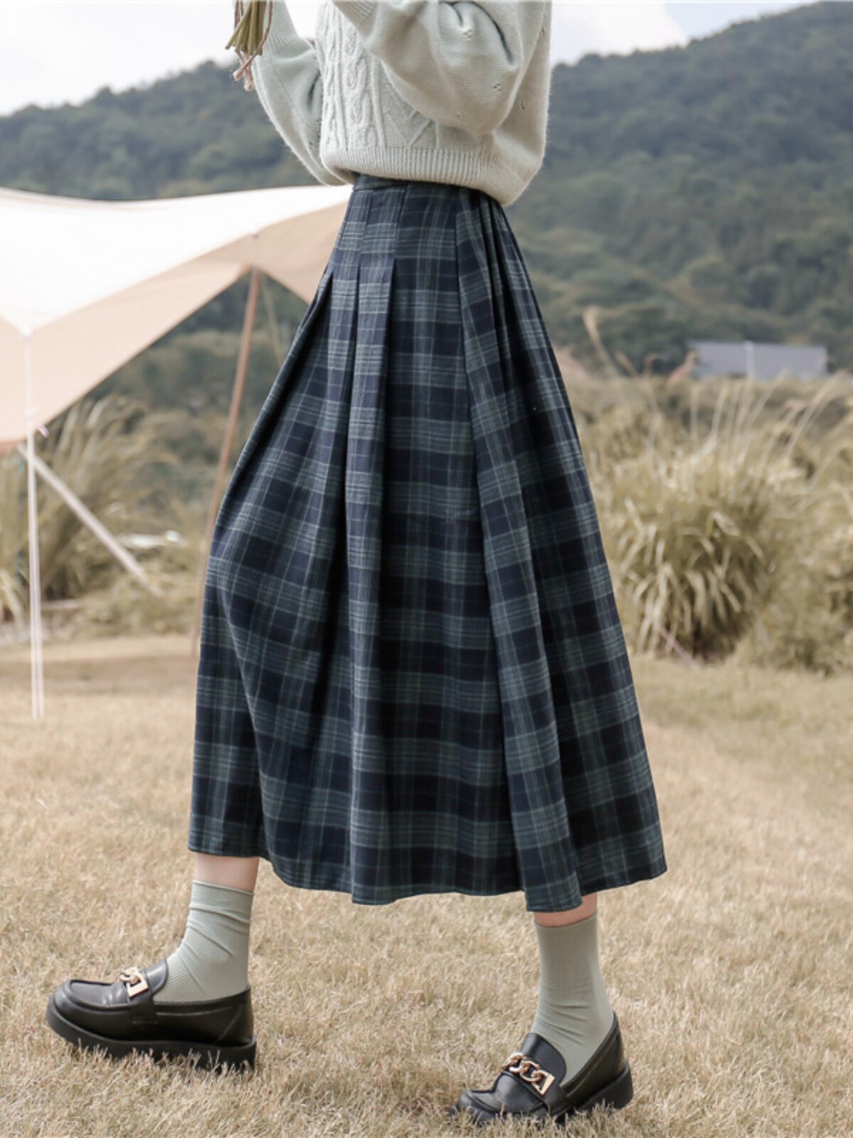 百褶裙女2023春季新款学
