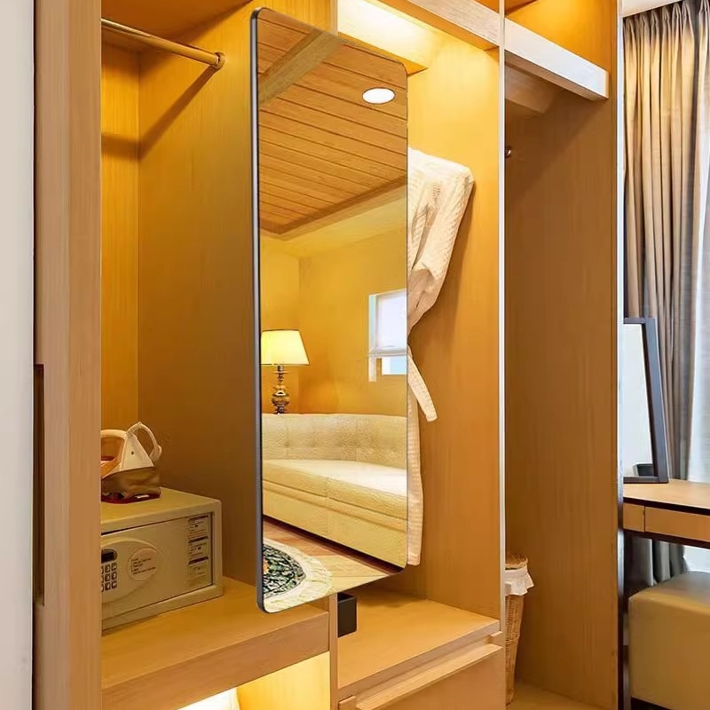 衣柜镜子衣橱内装隐形推拉内置旋转伸缩折叠家用衣帽间试衣穿衣镜