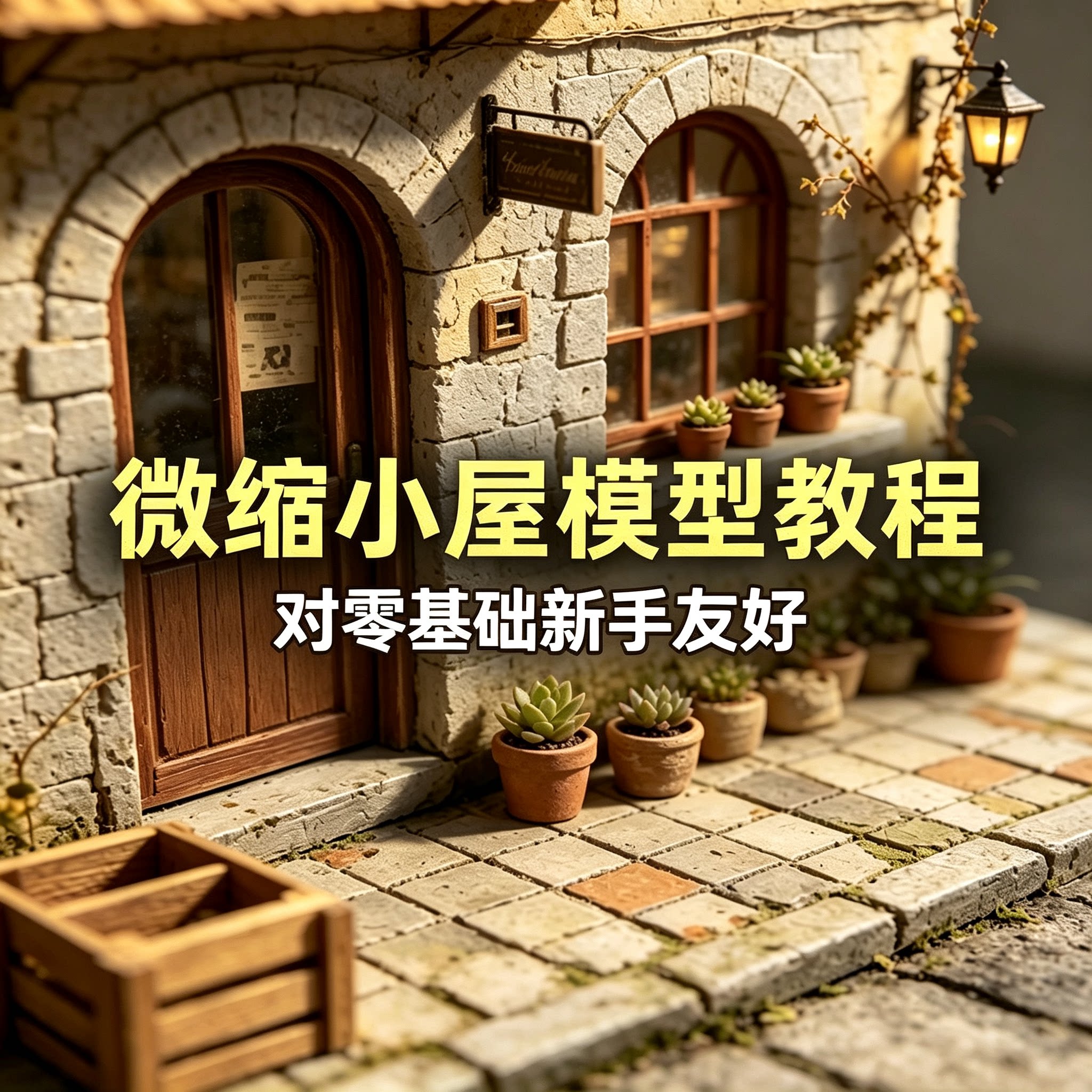 微缩小屋模型制作实用教程零基础小白手工DIY场景搭建入门教学