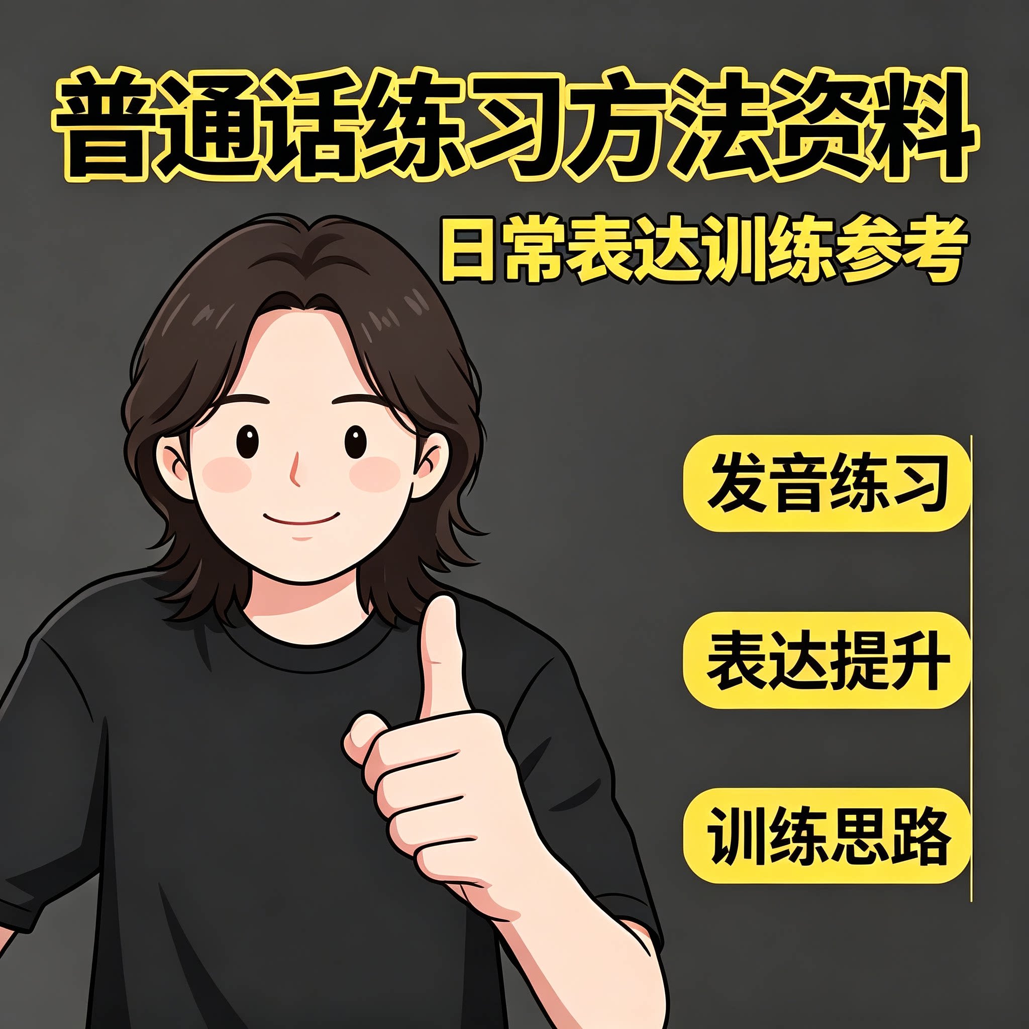 普通话零基础发音纠正方法口语提升二甲考级日常表达训练教程资料