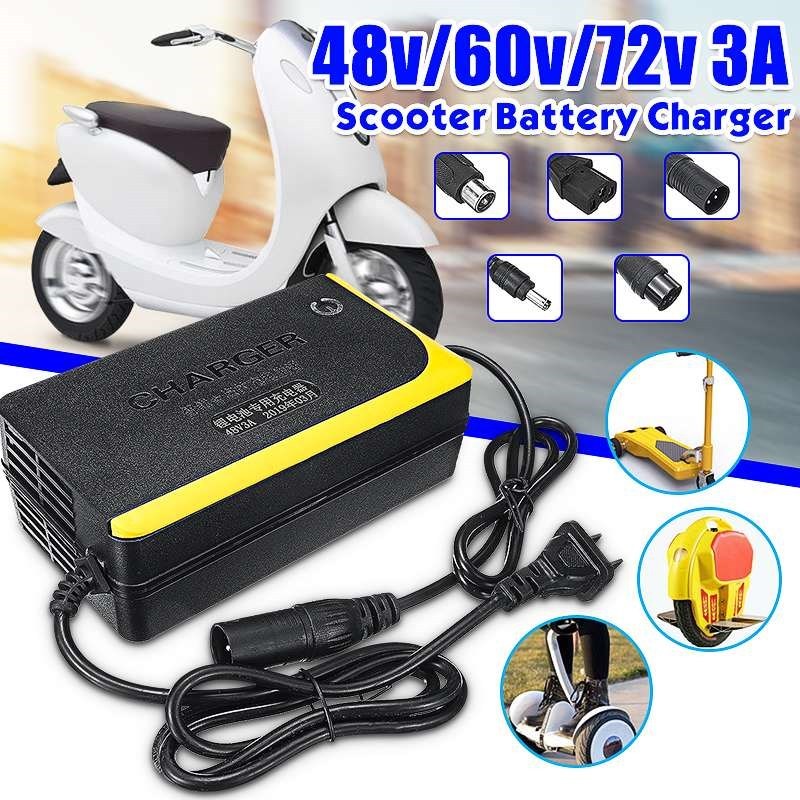 48V 3A Charger Electric Scooter Power Supply 5 Type Connecto