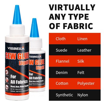 180ml Liquid Bonding Glue Sew Fabric Adhere Repair kit for C