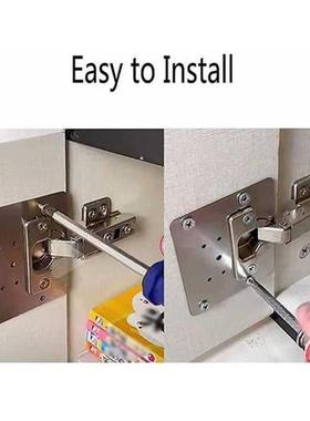 8Pcs Hinge Repair Plate with 12 Mounting Holes Pratical Repa