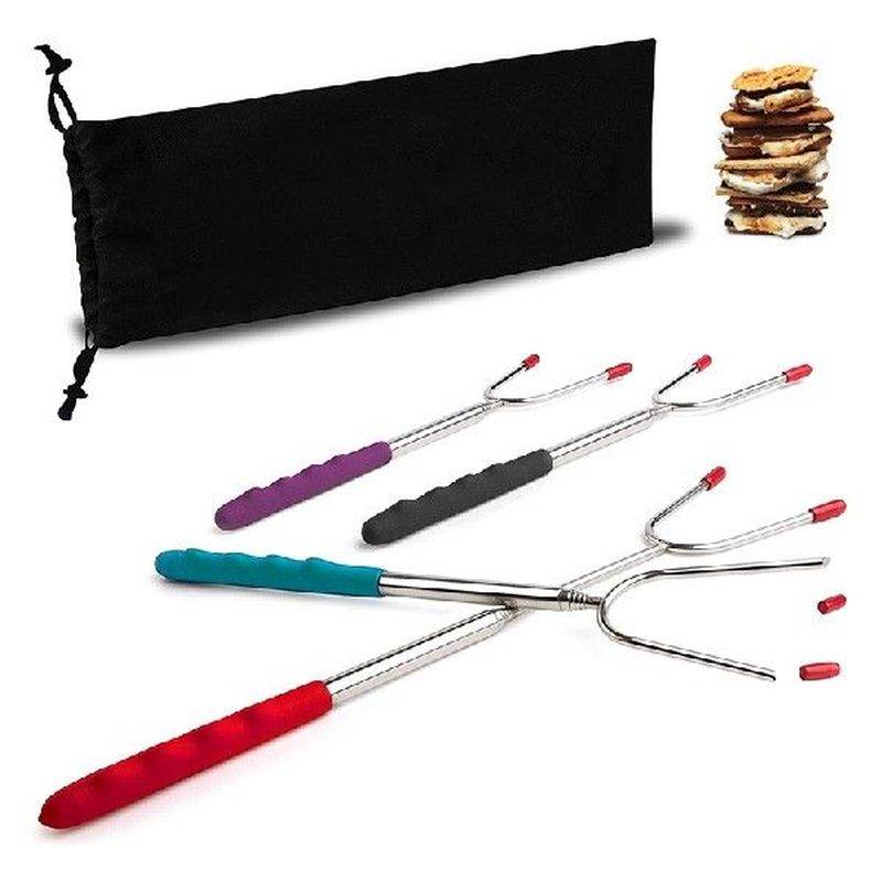 5Pcs Marshmallow Roasting Sticks Extendable 34Inch