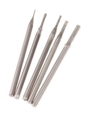 7Pcs Dremel Accesories 2.35mm Shank Cylindrical Diamond Grin