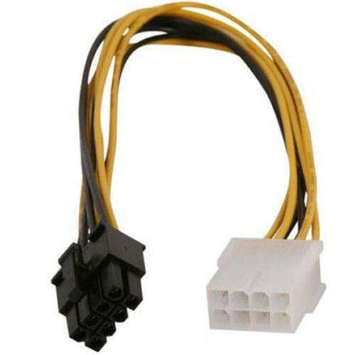 8 pin to 8 pin EPS ATX male to female power extension cable