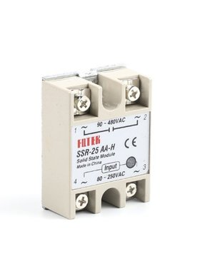 solid state relay SSR-25AA-H 25A actually 80-250V AC TO 90-4
