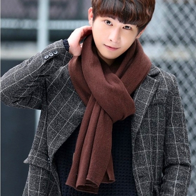 men scarf knit Warm winter scarves male women cashmere shawl