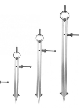 Dual Needle Spacing Compass Carbon Steel Leather Craft Tool