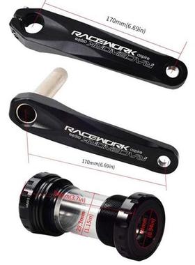 RACEWORK Bicycle Crankset 170mm MTB GXP Crankset with Chainr