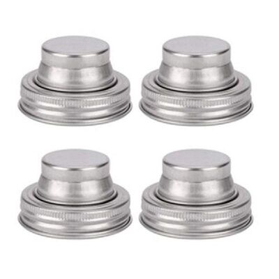 4 Pcs Mason Jar Shaker Lid, Rust Proof Stainless Steel,