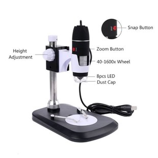 1600X Digital Microscope Endoscope with Stand USB 2.0 Magnif