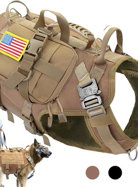 Tactical Dog Harness Military No Pull Pet Harness Vest For M
