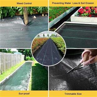 Weed Membrane,2Mx5M Weed Control Fabric,Ground Cover Membran